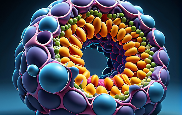 **
"A stylized rendering of protein folding, showcasing a complex 3D structure with highlighted hydrophobic interactions, Van der Waals forces, and hydrogen bonds within a vibrant cellular environment. Depict molecular chaperones assisting the folding process, preventing aggregation, with a slightly surreal, artistic touch."
**