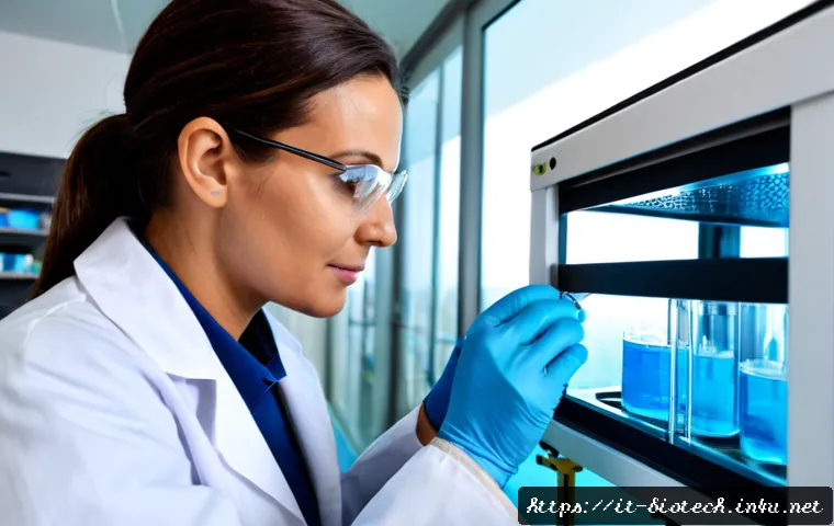Home 17 차세대 치료제 - Photorealistic advanced medical research laboratory in Italy, diverse Italian scientists in clean wh...